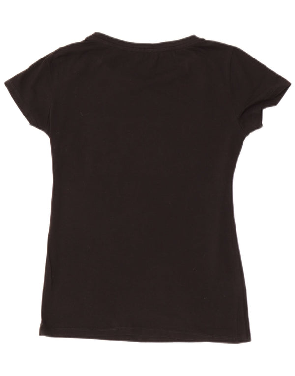 Liu Jo Camiseta gráfica para mujer Top UK 10 Small Black