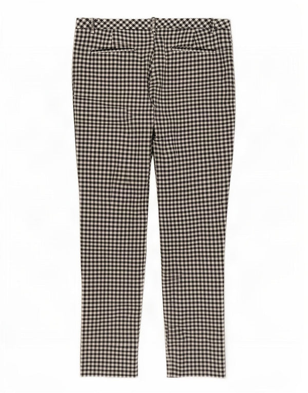 Marks & Spencer Pantalones Casuales para Mujer UK 40 Large W36 L28 Black Gingham