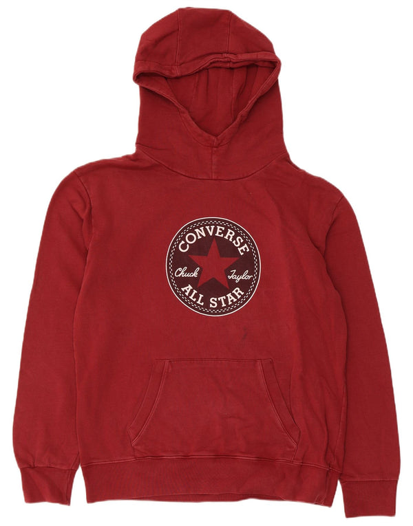 Converse Hombre Graphic Sudadera con capucha Jumper Small Borgoña Algodón