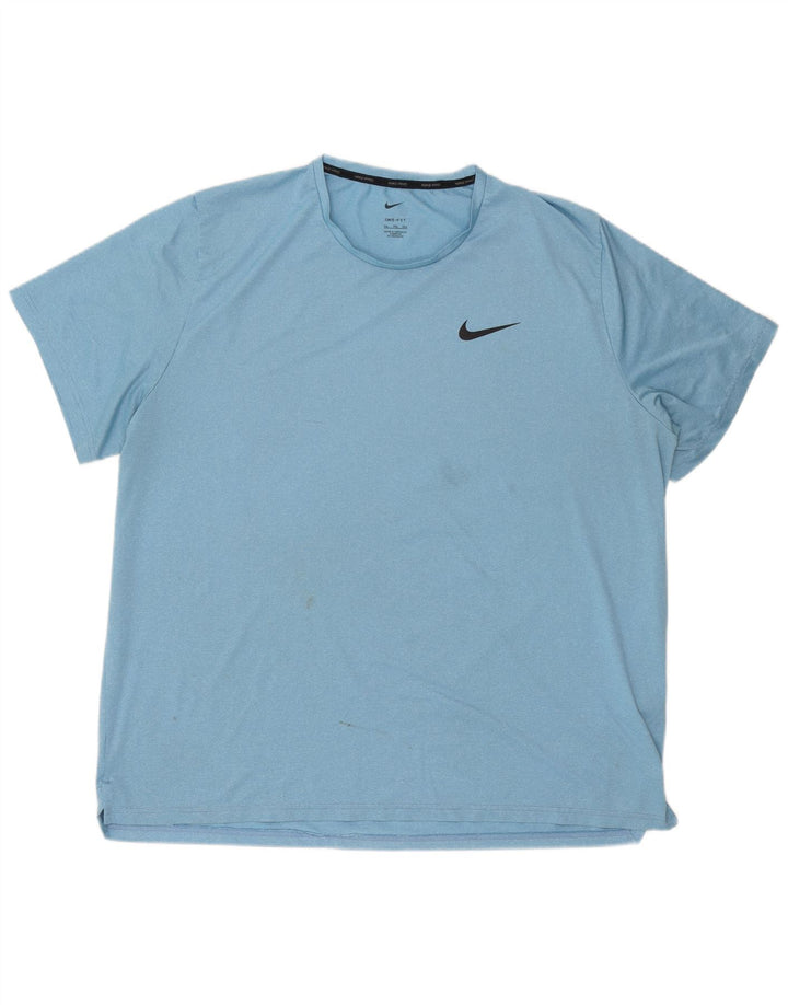 Nike Camiseta Dri Fit para hombre Top 2XL Poliéster azul