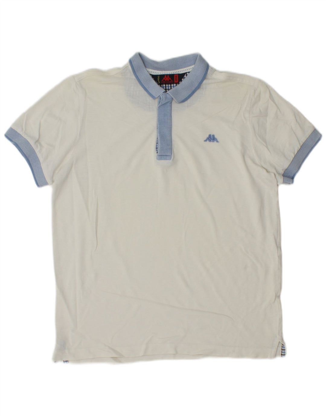Kappa Polo De Rugby Hombre Mediano Blanco