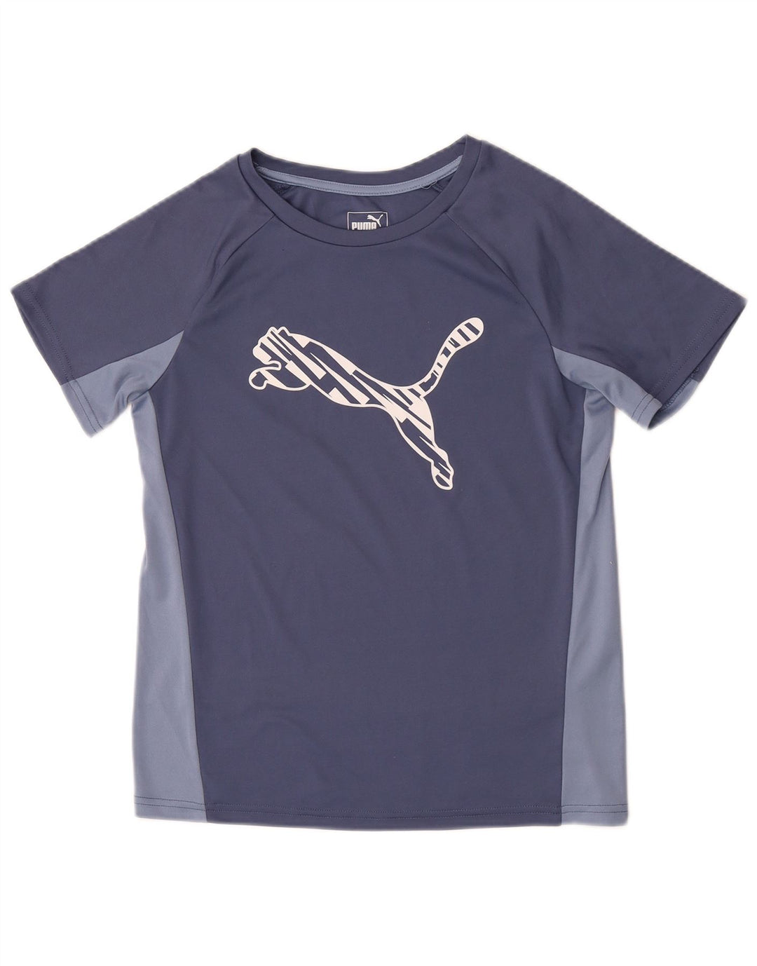 Puma - Camiseta gráfica para mujer (talla 40), color azul medio, poliéster