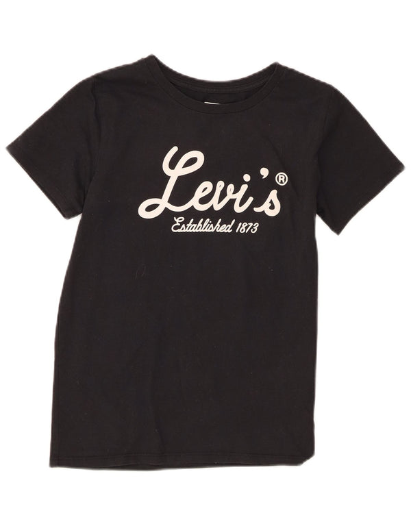 Levi's Camiseta gráfica para niña 13-14 años XL Algodón negro