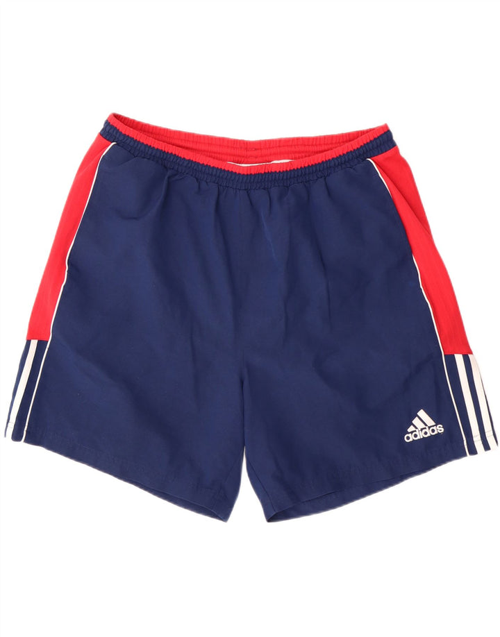 ADIDAS Pantalones cortos deportivos para hombre XL Azul marino Colorblock Poliéster