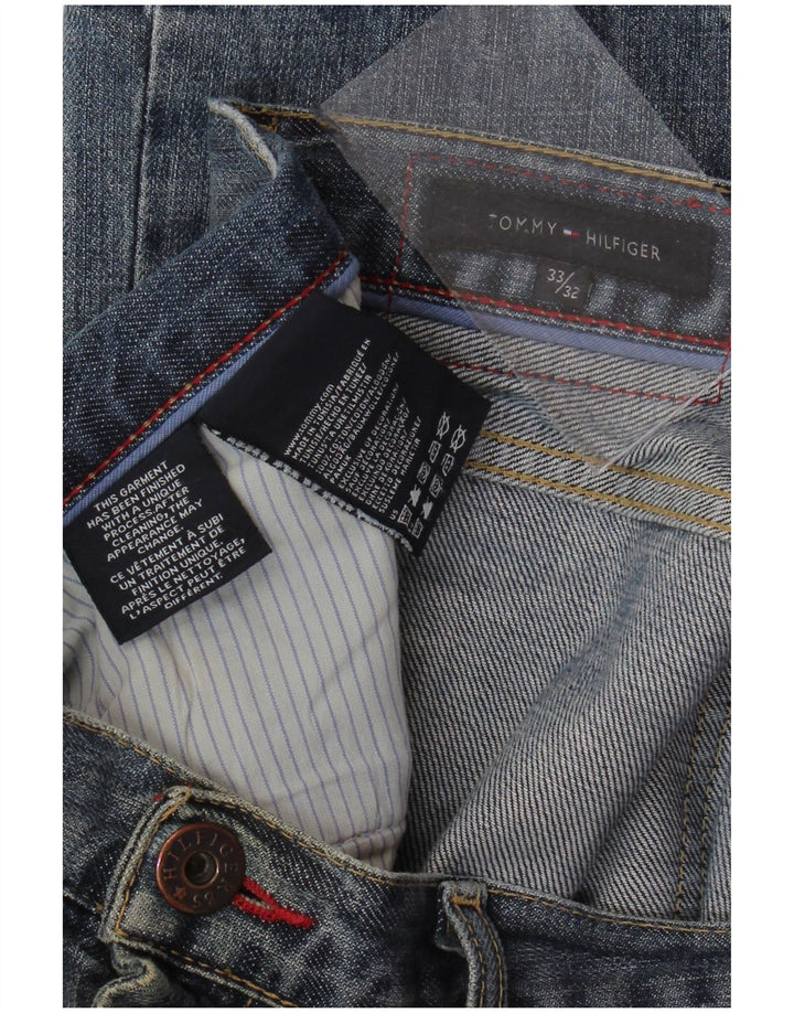 TOMMY HILFIGER Vaqueros rectos para hombre W33 L32 Algodón azul