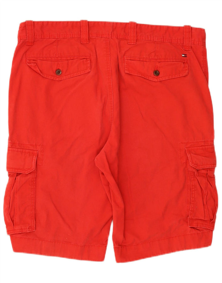 TOMMY HILFIGER Pantalones cortos cargo para hombre W36 Algodón rojo grande