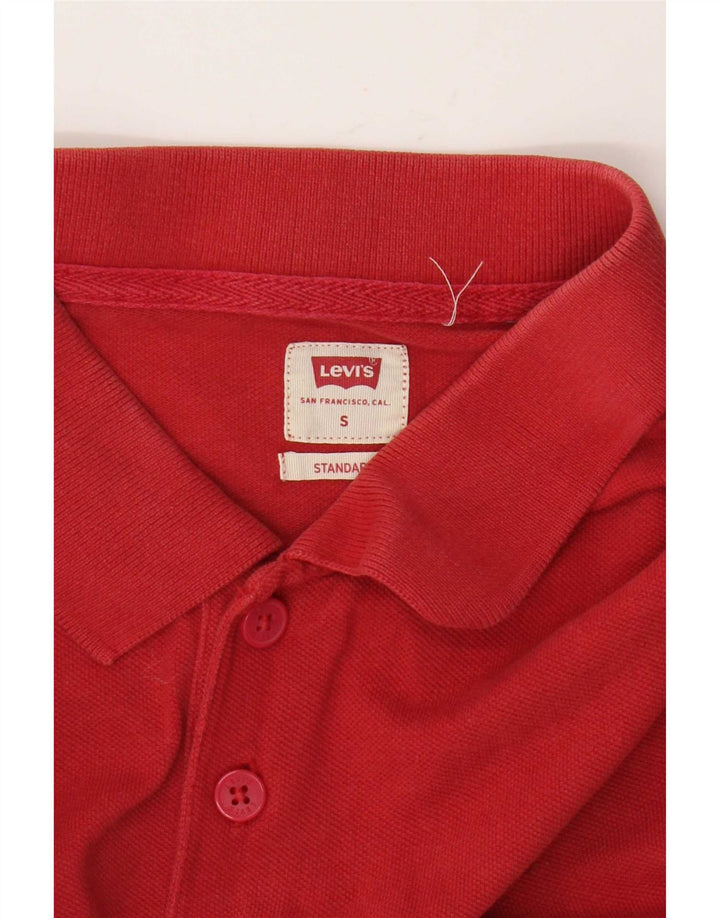 Levi's Polo estándar para hombre pequeño rojo