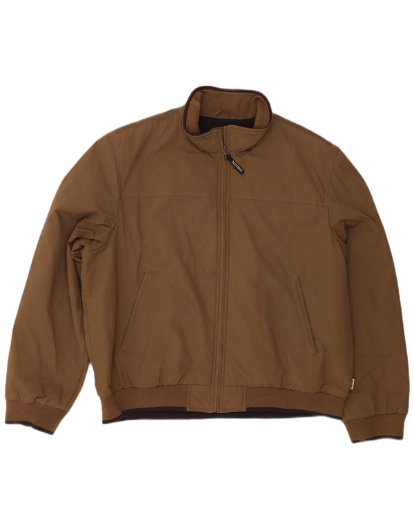 Geox Respira Chaqueta Bomber para Hombre UK 48 4XL Marrón Nylon