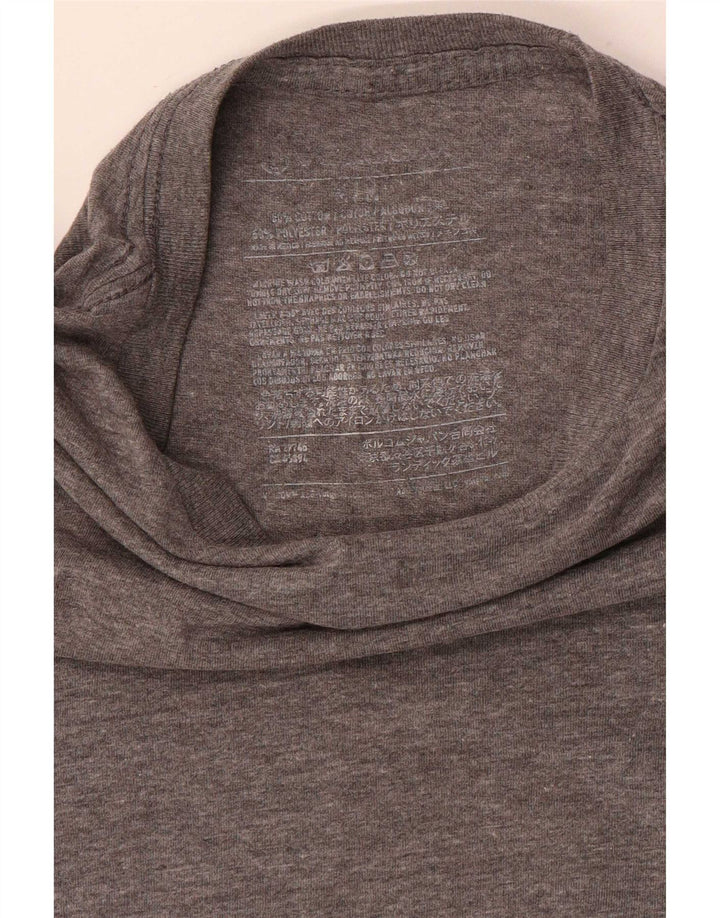 Volcom Camiseta gráfica para hombre Top Small Grey Cotton