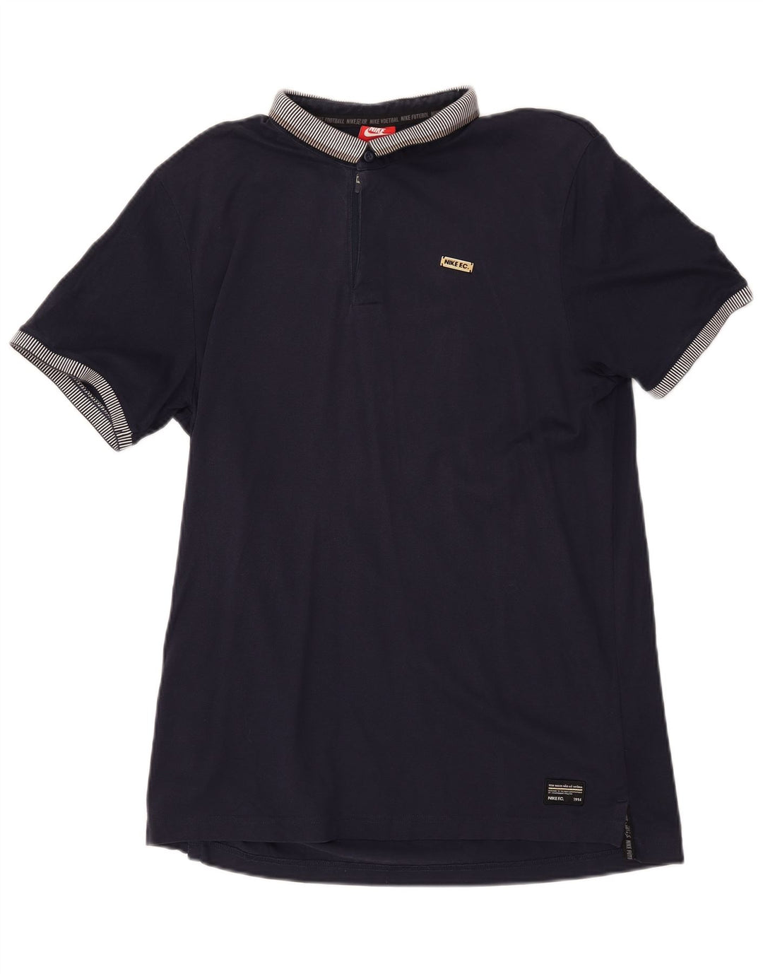 Polo NIKE para hombre, talla grande, algodón azul marino
