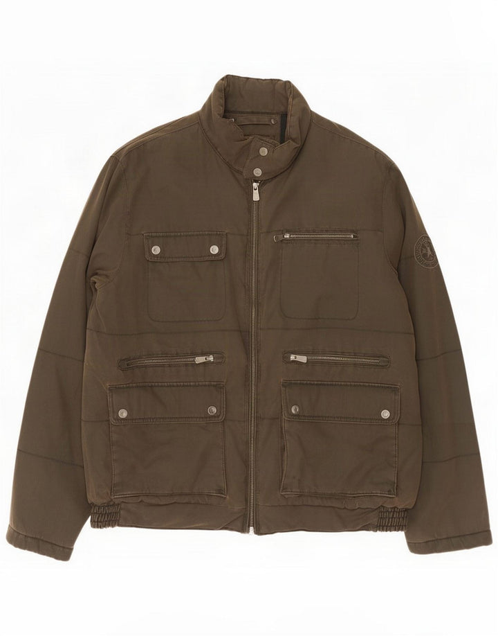 Engbers Chaqueta acolchada para hombre IT 52 XL Marrón Poliéster