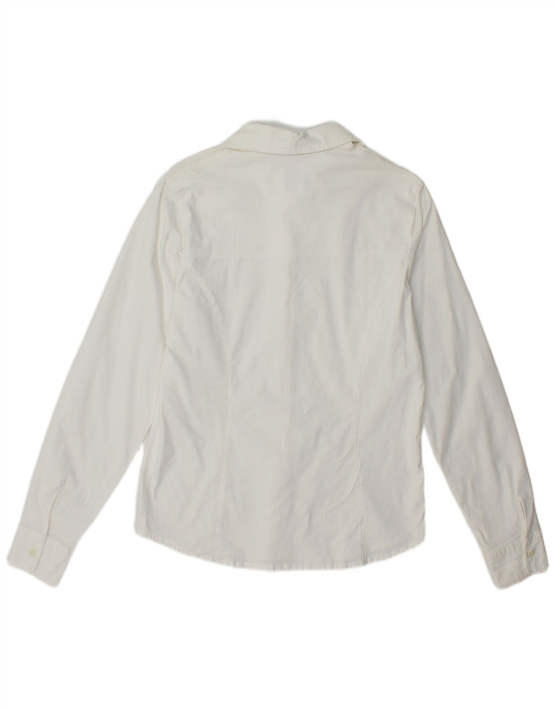 REPLAY Camisa de Mujer UK 40 Mediana Algodón Blanco