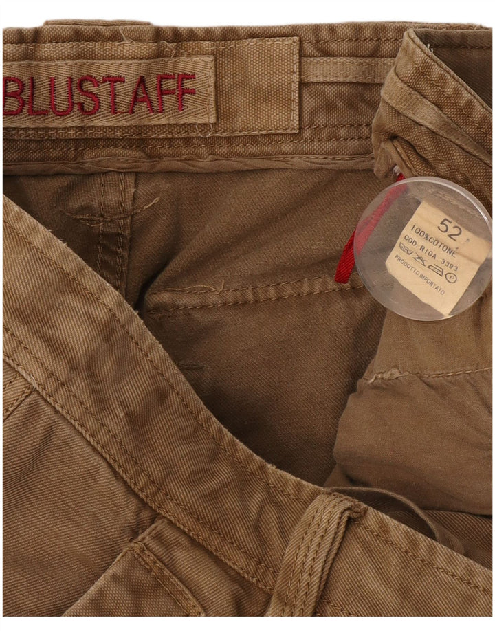 Blustaff Pantalón cargo recto para hombre IT 52 XL W38 L34 Algodón beige