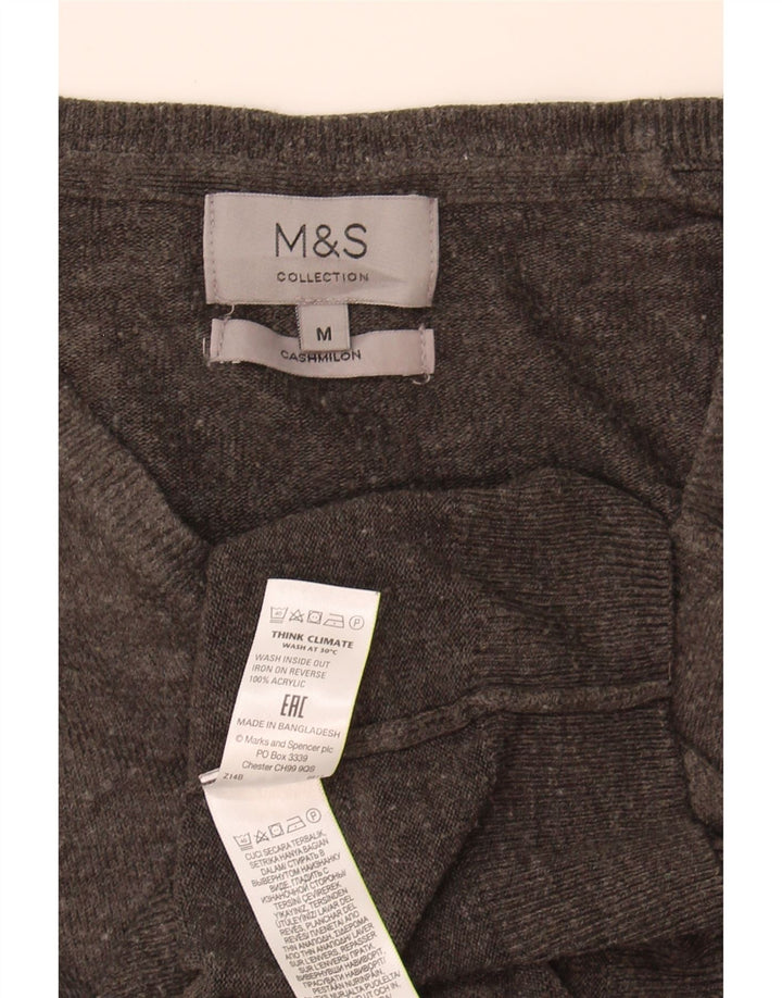 Marks & Spencer Jersey con Cuello en V para Hombre Acrílico Gris Medio