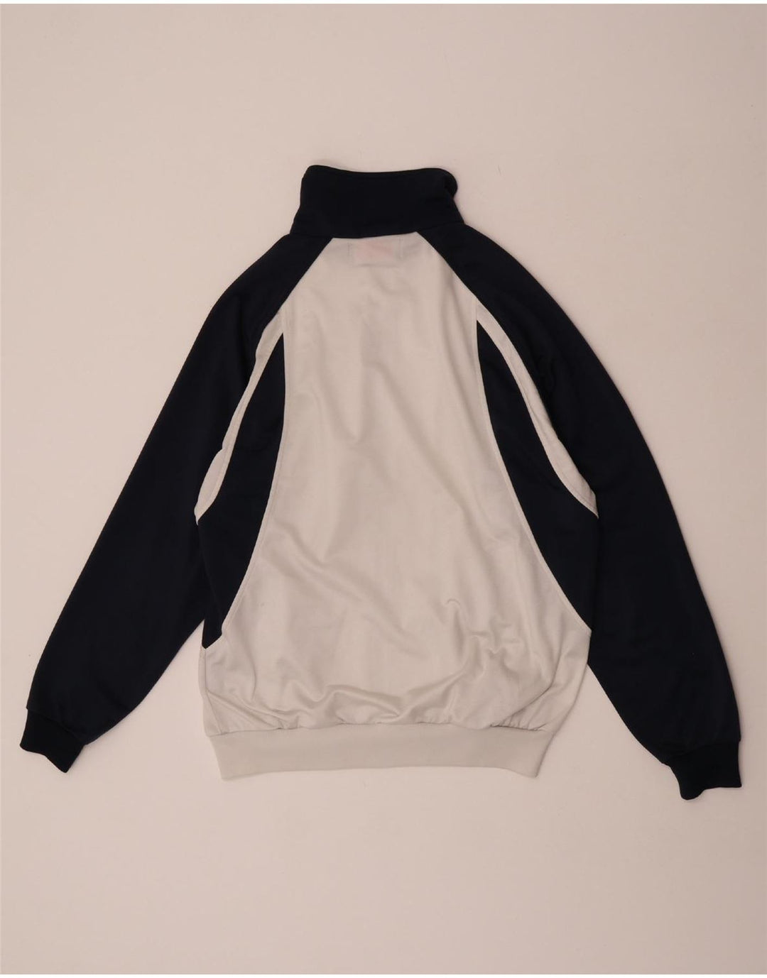 Kappa Hombre Chaqueta De Chándal Superior Poliéster Color Block Medio Blanco