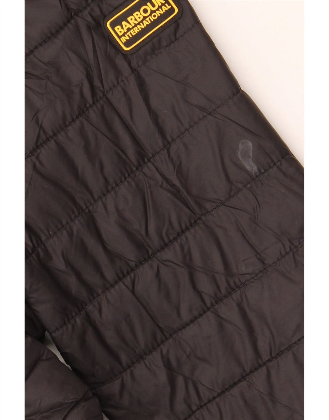BARBOUR Chaqueta acolchada con capucha para mujer UK 10 Small Poliamida negra