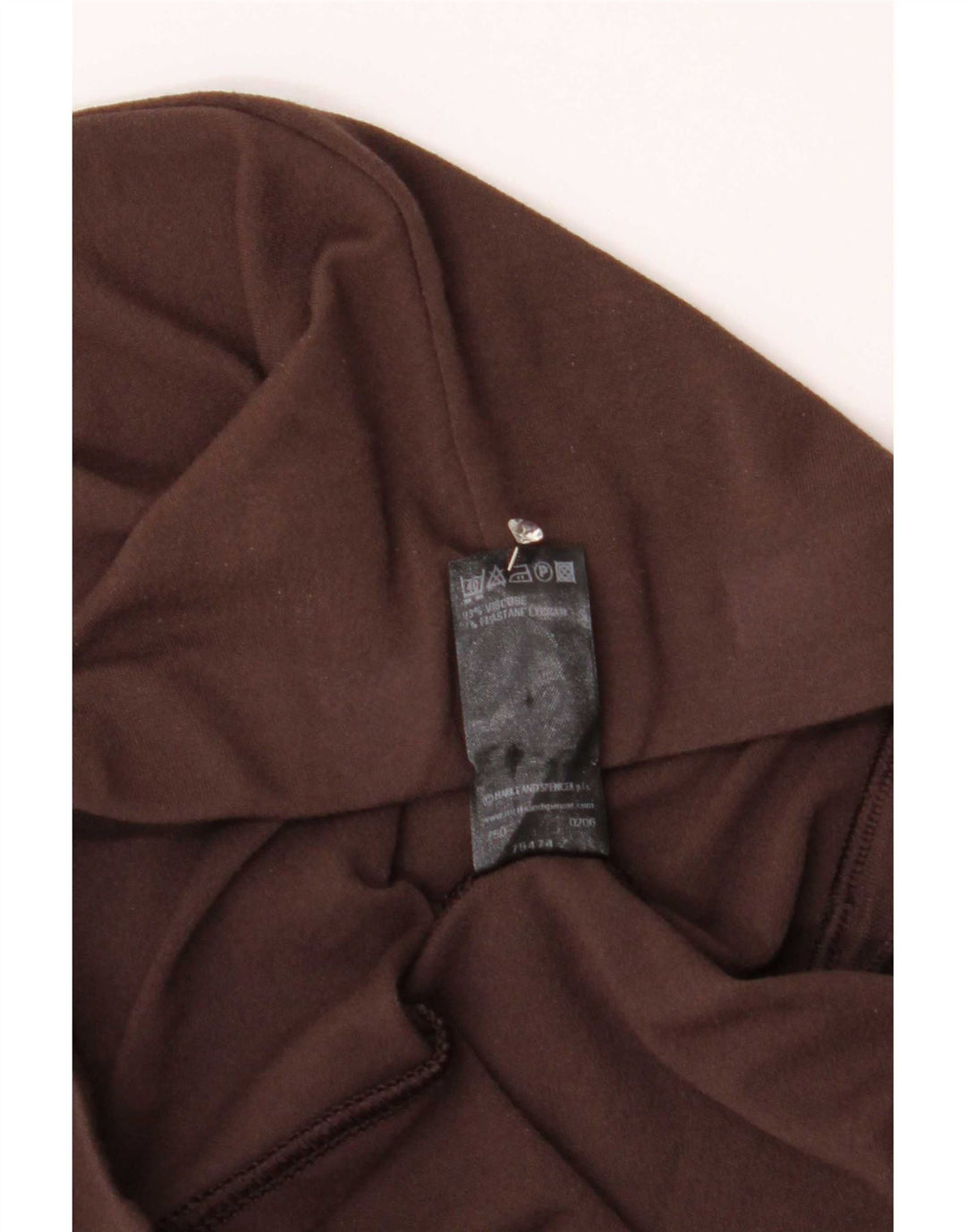 Marks & Spencer Leggings acampanados para mujer UK 42 Viscosa marrón medio