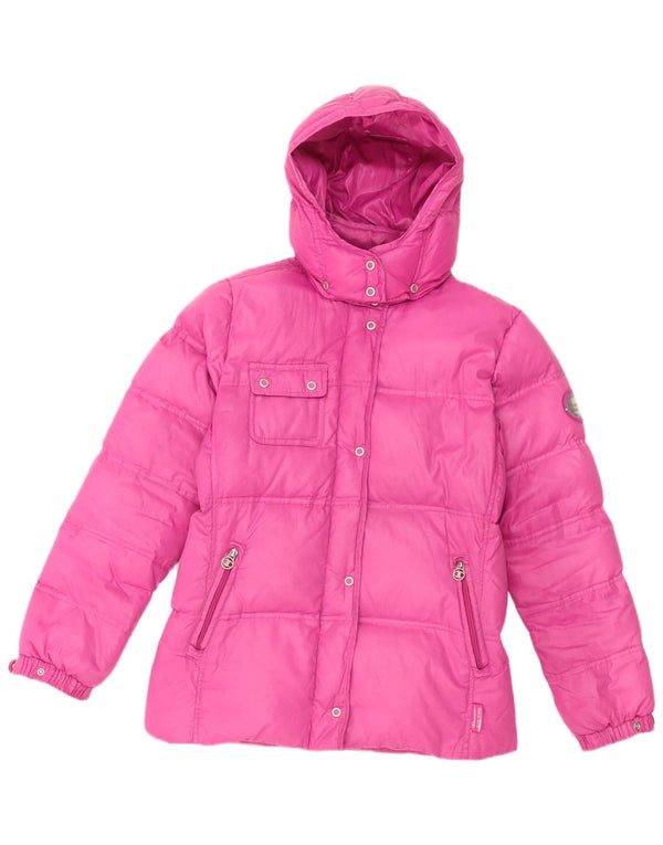 Champion Chaqueta acolchada con capucha para niña 13-14 años XL Rosa Poliéster