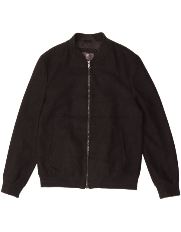 Marks & Spencer Chaqueta Bomber para Hombre Grande Negra