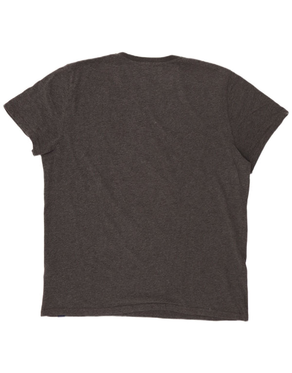 SUPERDRY Camiseta gráfica para hombre Top 3XL Algodón gris