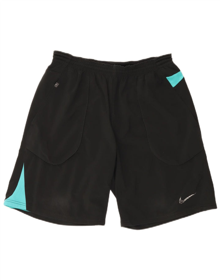 Nike - Pantalones cortos deportivos para hombre (talla grande), color negro, poliéster