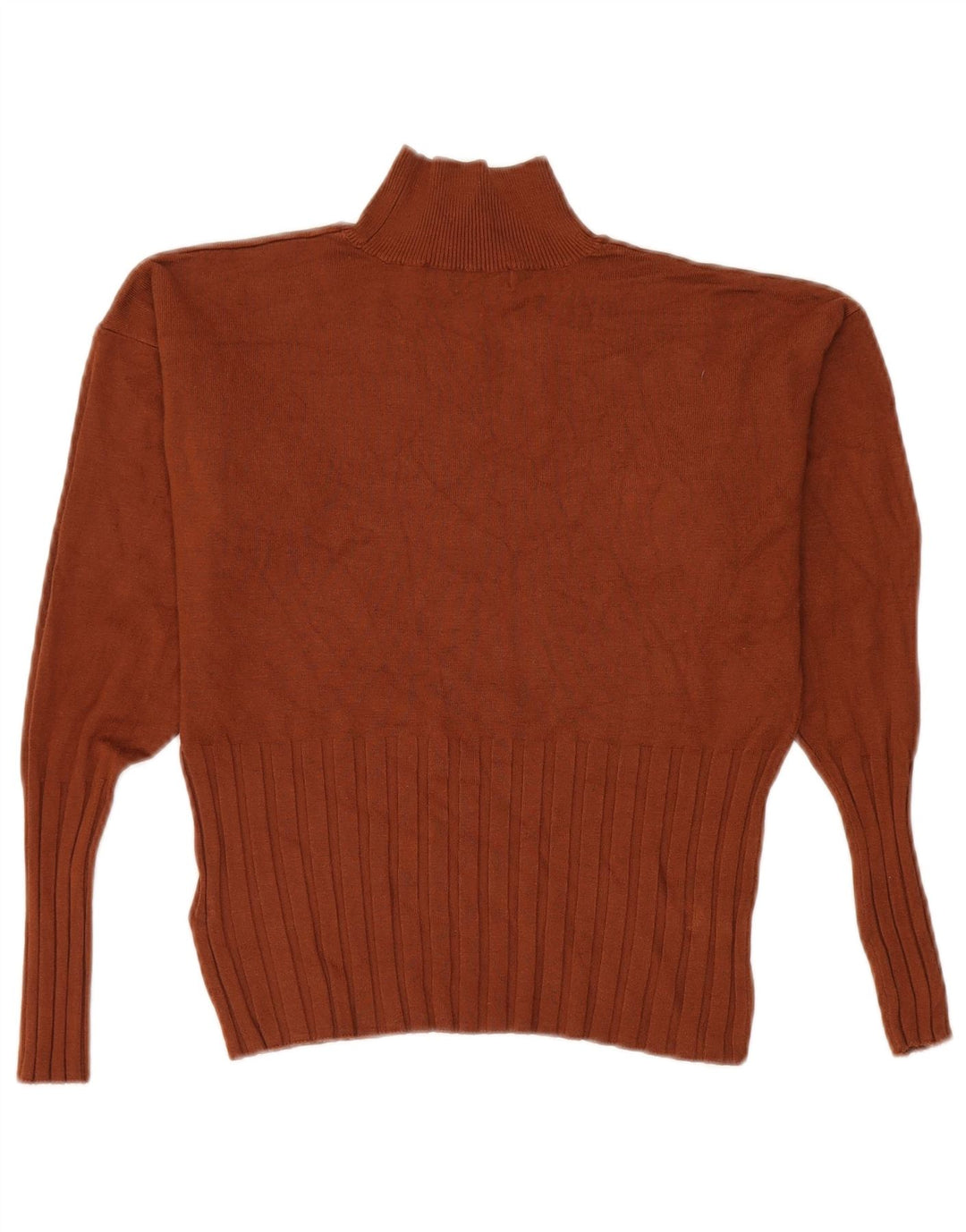 Marks & Spencer Jersey con Cuello Alto para Mujer UK 44 Large Viscosa marrón