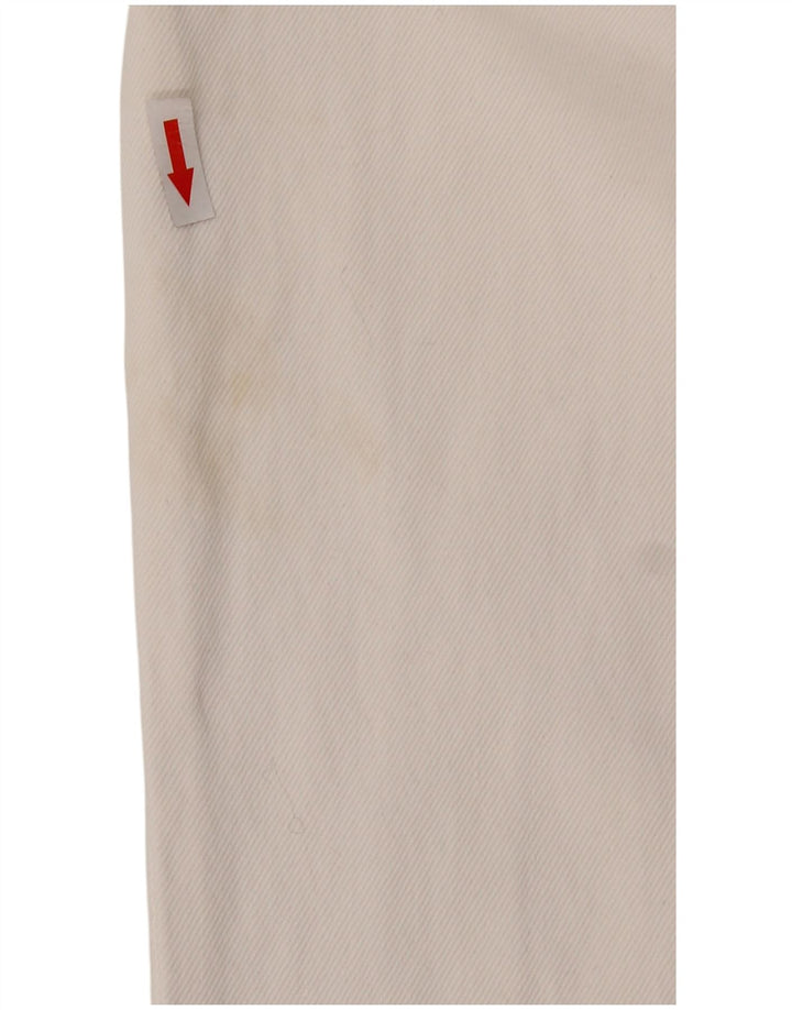 Zara Mujer Denim Mono UK 44 Grande Algodón Blanco