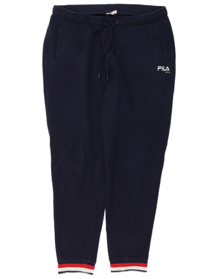 FILA Pantalones de chándal para mujer Joggers UK 14 Large Azul marino Algodón