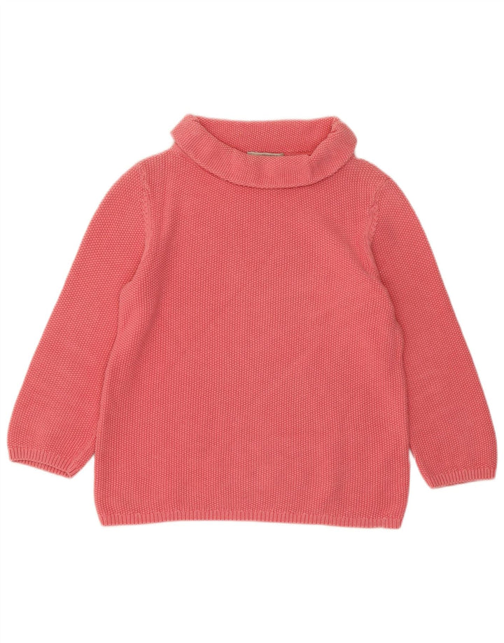 HOBBS Suéter extragrande con cuello vuelto y manga 3/4 para mujer UK 6 XS Rosa