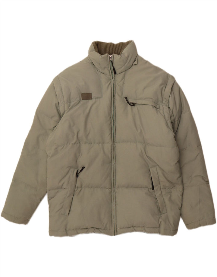 FILA Chaqueta acolchada para hombre UK 40 Large Poliamida verde