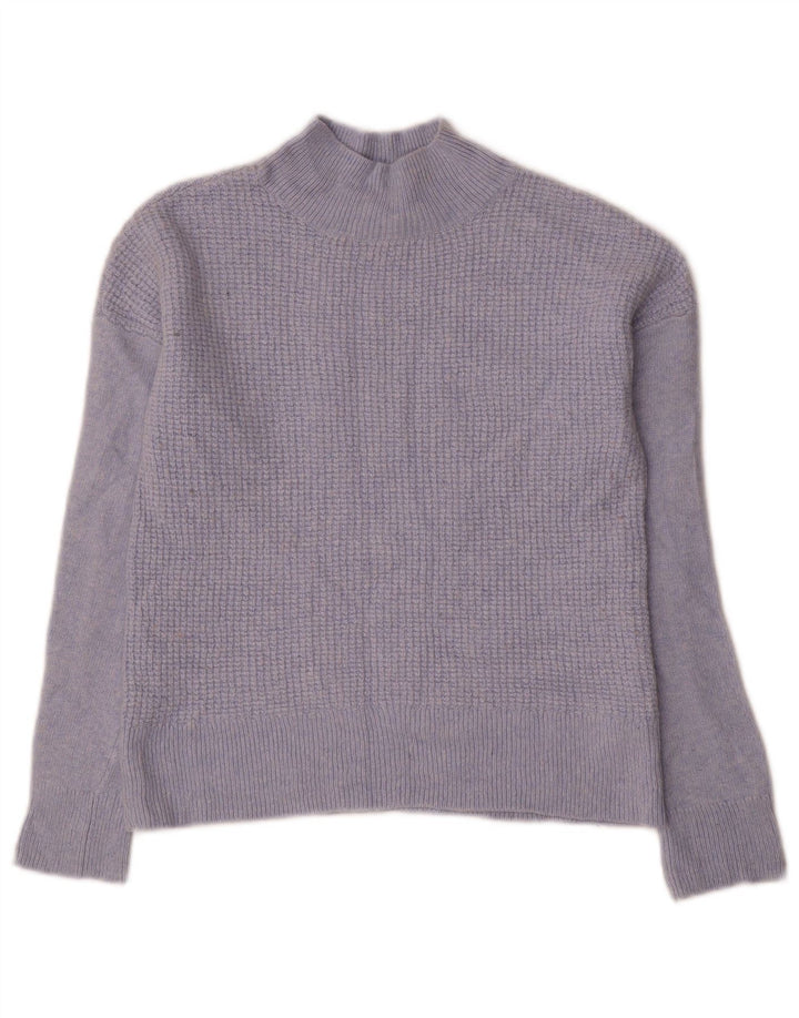 Hobbs Suéter Corto con Cuello de Tortuga para Mujer UK 12 Viscosa Azul Mediana