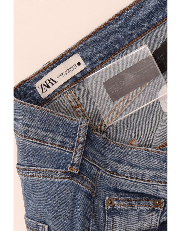 Zara Jeans Rectos Mujer EU 40 Medium W30 L27 Algodón Azul