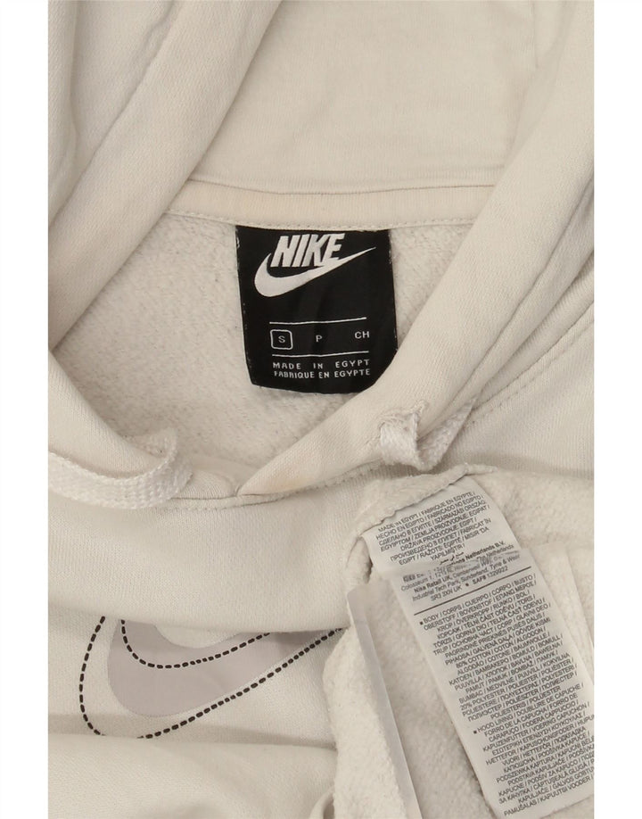Nike - Sudadera con capucha para hombre, diseño gráfico, talla pequeña, algodón blanco