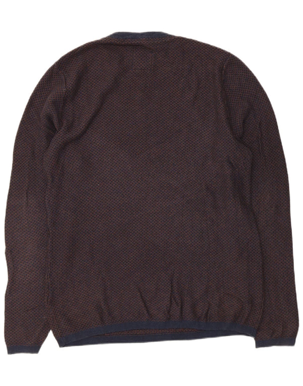 Jersey de cuello redondo para hombre Fat Face Small Azul marino Algodón