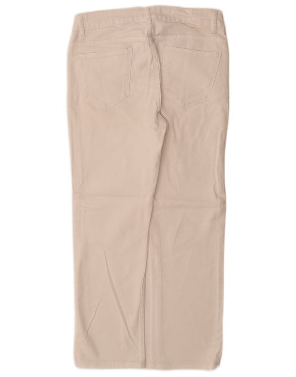 Vaqueros Capri para Mujer Fat Face UK 8 Small W26 L26 Algodón Blanco