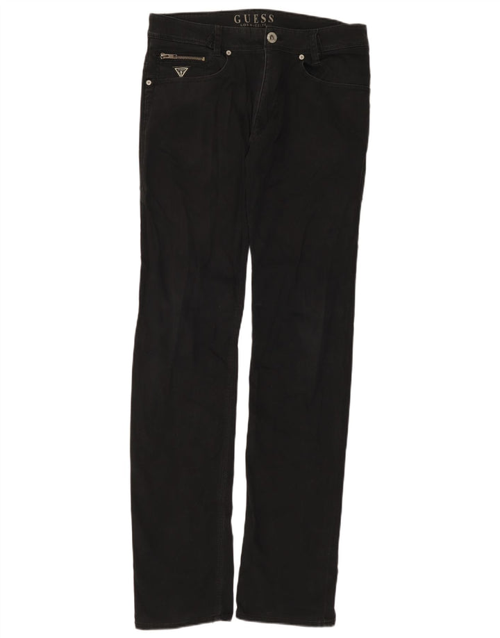 Vaqueros Guess Mujer Slim W30 L34 Algodón Negro