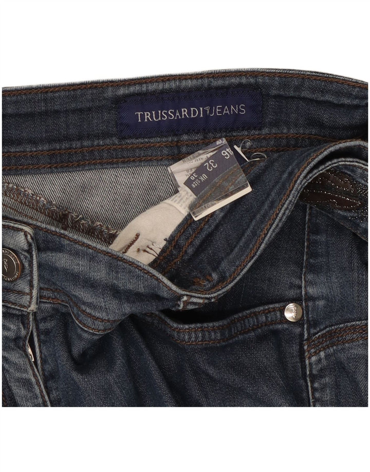 Shorts Vaqueros Mujer Trussardi W30 Azul Medio Algodón