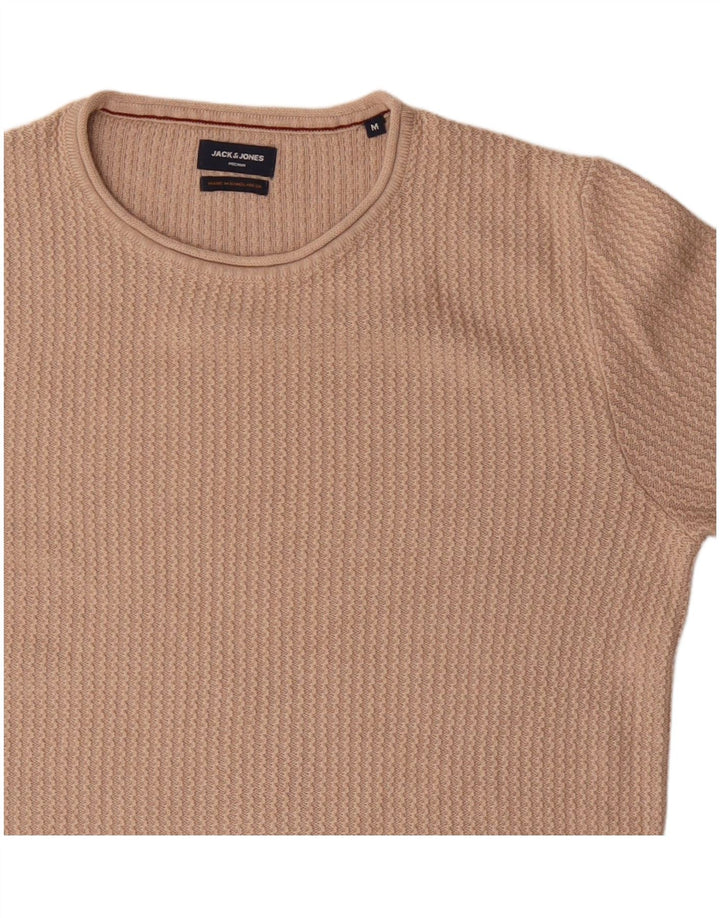 Jersey Jack & Jones Hombre con Cuello Redondo de Algodón Beige Medio
