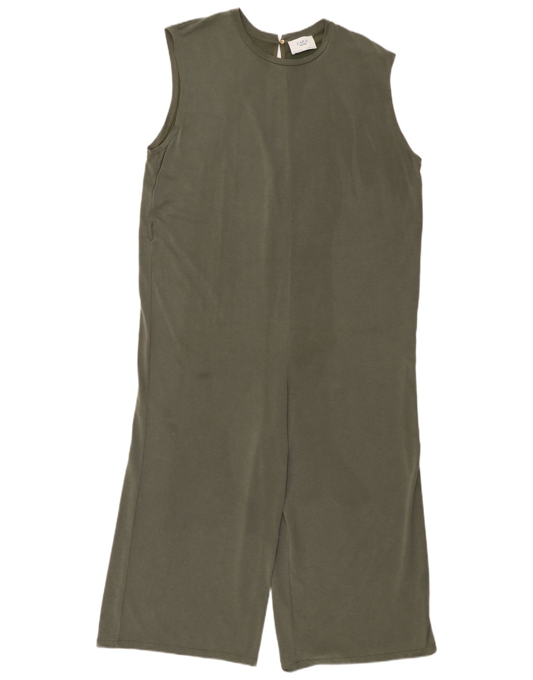 Zara Mujer Trafaluc Mono Corto Sin Mangas UK 44 Medium Caqui