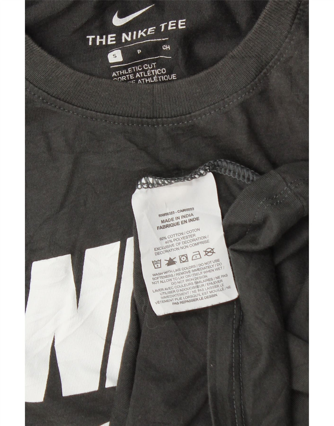 Nike Corte Atlético para Hombre Pequeño Algodón Gris