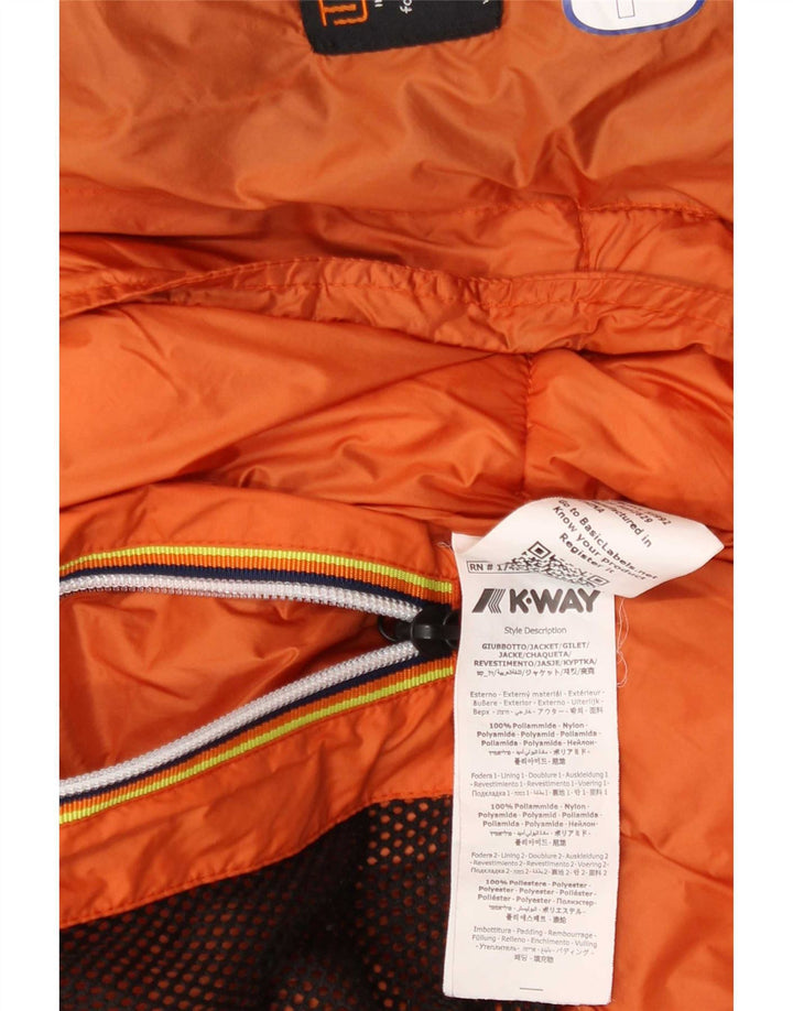 K-Way Chaqueta acolchada con capucha para niño 13-14 años Naranja Poliéster