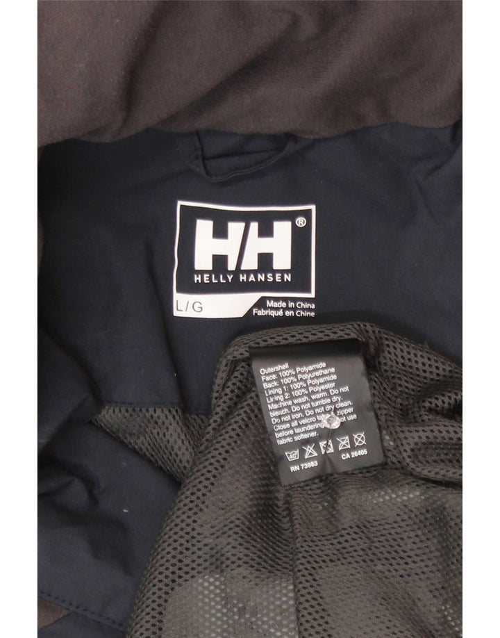 Chaqueta cortavientos para hombre Helly Hansen UK 40 Large Azul marino Bloque de color