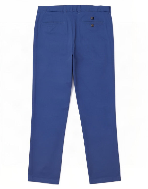 Marks & Spencer Pantalón chino recto azul Harbor para hombre W36 L31 Algodón