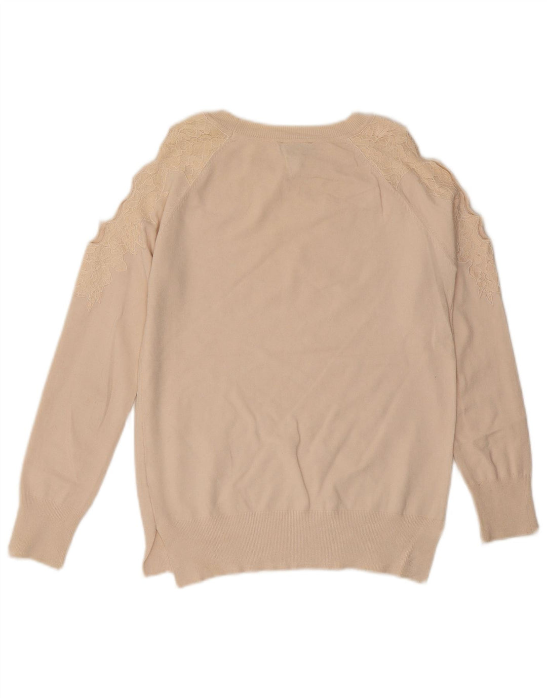 Topshop Jersey con Cuello Barco para Mujer UK 8 Small Beige