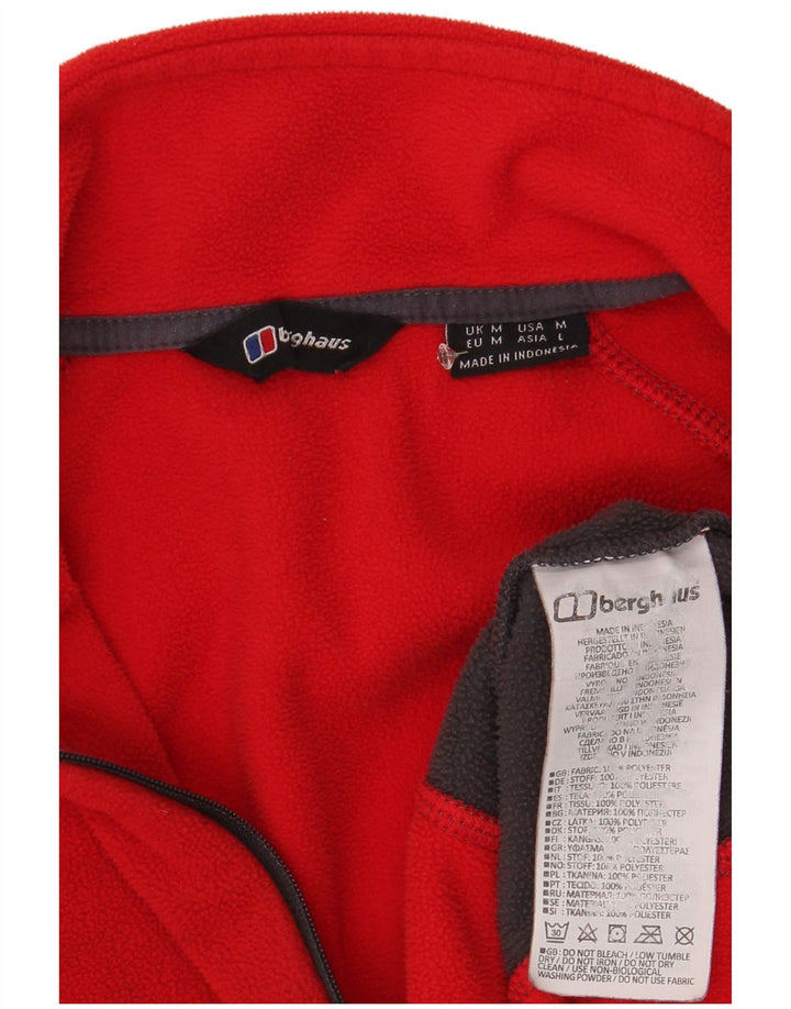 Berghaus Hombre Jersey De Forro Polar Con Cremallera En El Cuello Medio Rojo Colorblock Poliéster