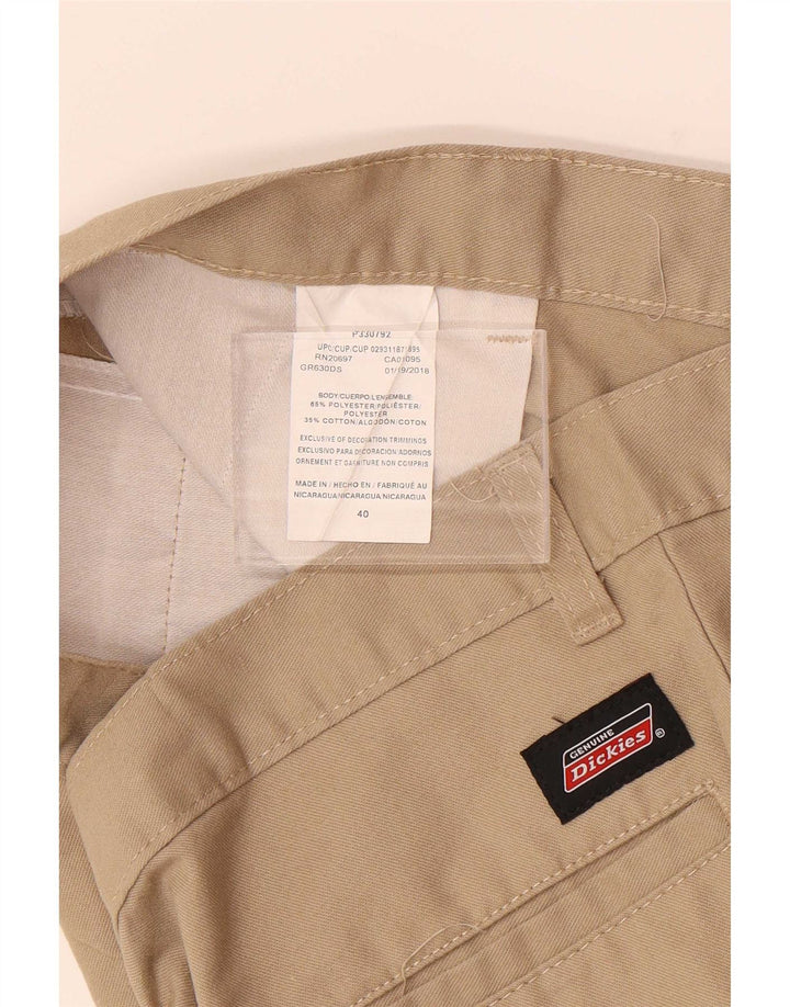 Dickies Pantalones cortos chinos para hombre W40 XL Poliéster marrón