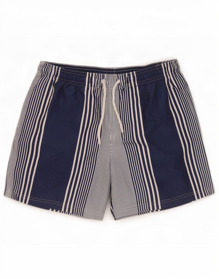 Marks & Spencer - Bañador para hombre, talla grande, poliéster a rayas, color azul marino