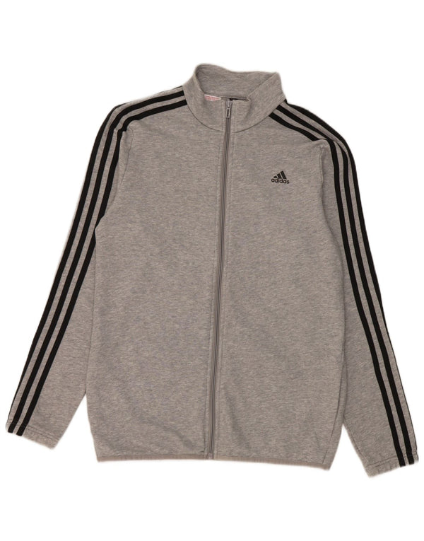 Adidas - Chándal para niño, chaqueta superior, 15-16 años, algodón gris