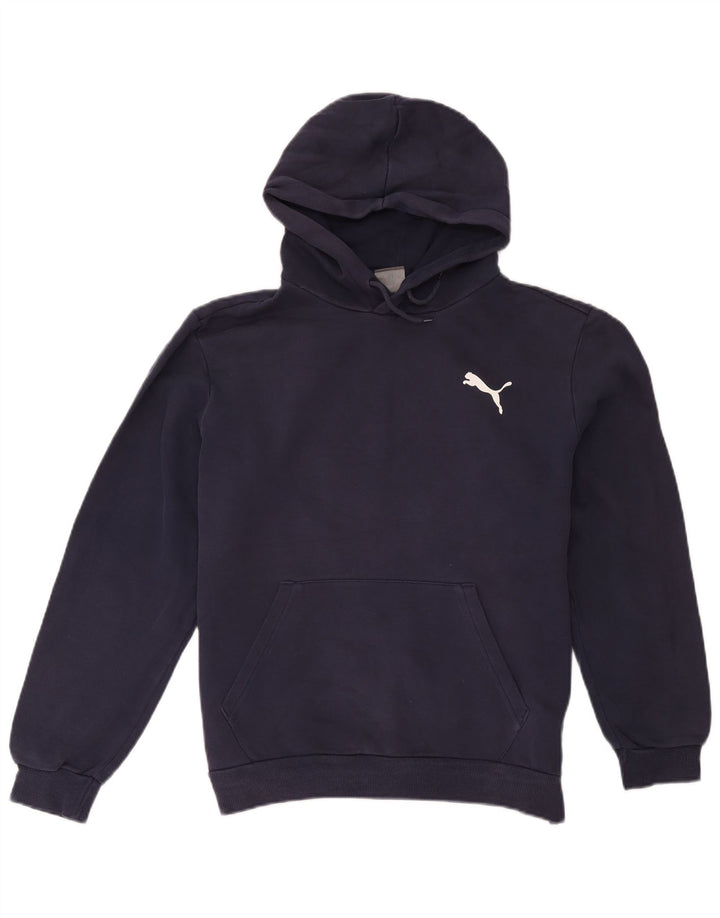 Puma Hombre Sudadera Con Capucha Jumper Medium Azul Marino Algodón