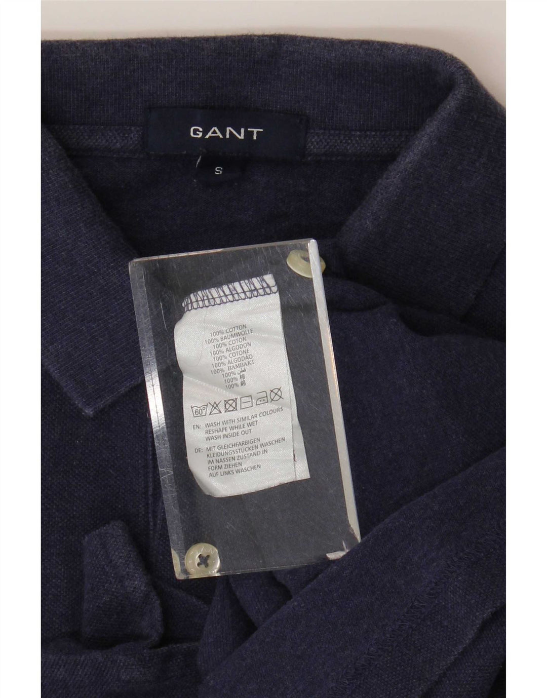 Gant Polo Hombre Small Azul Marino Algodón
